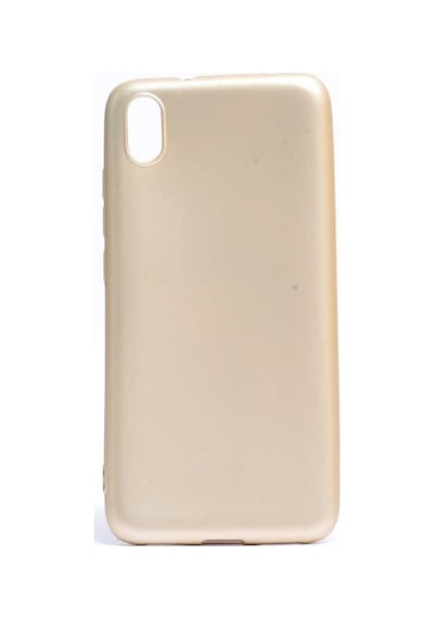 Noktaks - Xiaomi Uyumlu Xiaomi Redmi 7a - Kılıf Mat Renkli Esnek Premier Silikon Kapak - Gold