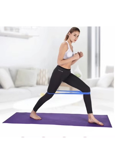 60 Cm Pilates Jimnastik Egzersiz Yoga Direnç Bandı Mavi - Hafif