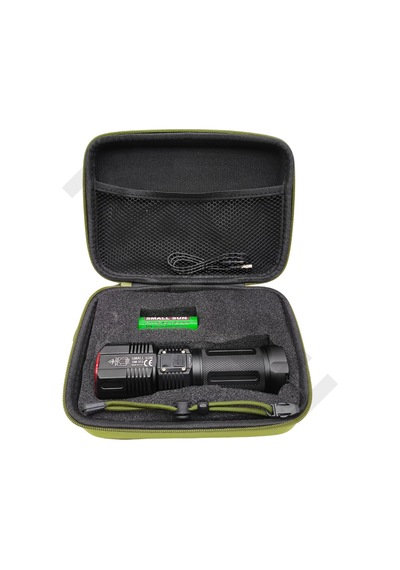 Sm-313 50w 5000 Lümen Profesyonel Şarjlı El Feneri - 1.5 Km Menzilli & 7200 Mah Güçlü Batarya Seti Siyah