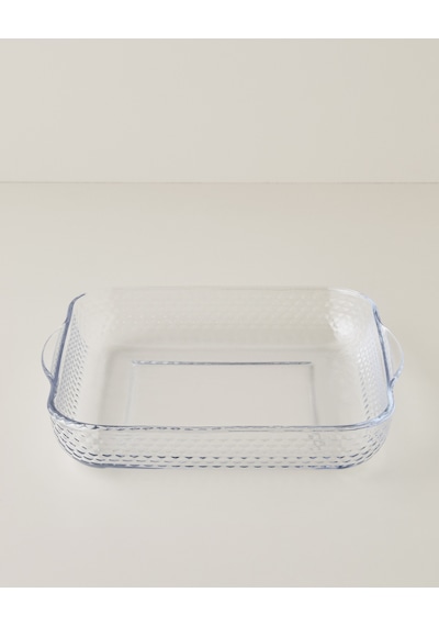 English Home Bake&serve Cam Kare Fırın Kabı 30,0x5,5 Cm Şeffaf Şeffaf