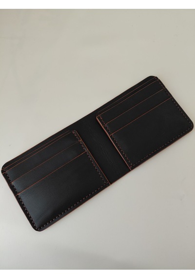 Luna Luster Hakiki Deri Bordo Yılan Derisi Lüks Seri Bifold Erkek Cüzdan Acı Kahverengi