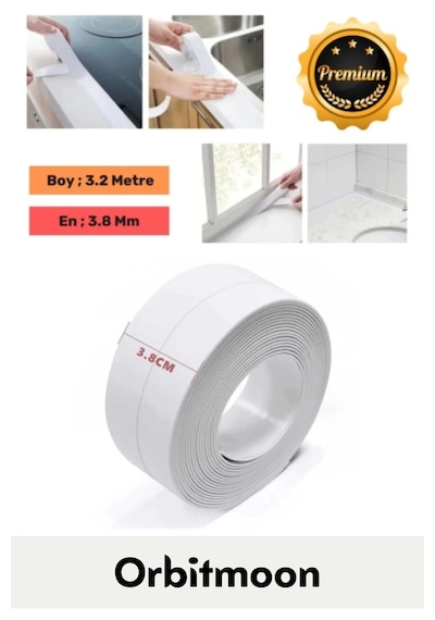 Özel Seri Premium Su Geçirmez Sızdırmaz Lavabo Küvet Yağ Nem Küf Önleyici 3.2m 5 Adet İzolasyon Bant