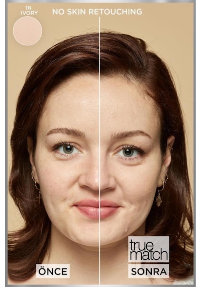 L'Oréal Paris Revitalift Filler Nemlendirici Yüz Kremi 50 Ml + True Match Bakım Yapan Fondöten 1n Ivory pktpresscreamakyaj5-11260