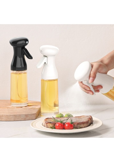 Sprey Yağdanlık Airfryer Için Yağdanlık Püskürtmeli Sprey Cam Şişe Zeytinyağı Sirke Püskürtücü 200ml Diğer