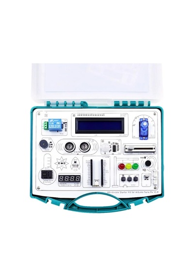 Elecrow Arduino Nano R4 Hepsi Bir Arada Başlangıç Seti 16 Modül, 20 Ders