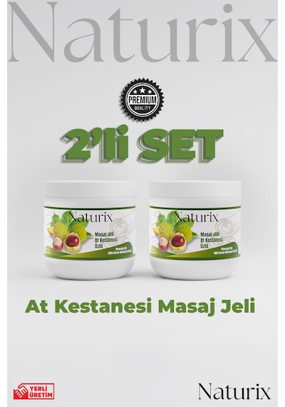 Naturix At Kestanesi Balsamı Masaj Jeli 2'li Eko Set - 500 Ml