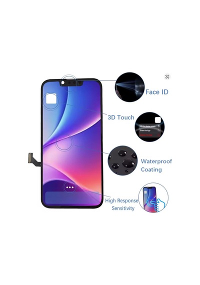 Apple iPhone Uyumlu 14 Oled Ön Oled Ekran Dokunmatik Sıvı Bandı Kırılmaz Tamir Seti Set