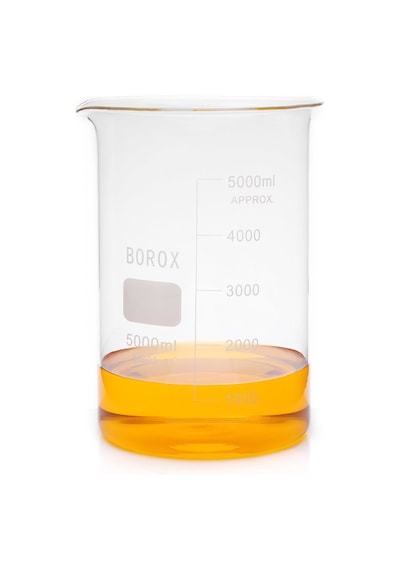 Borox B11001 Dereceli 3.3 Borosilikat Cam Beher 5000 ML