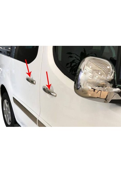 Peugeot Partner Tepee 2 Krom Kapı Kolu 5 Kapı Çift Sürgü   2016-201