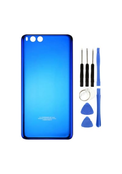 Xiaomi Mi Note 3 Uyumlu Arka Pil Kapağı Mavi + Tamir Seti Çok Renkli