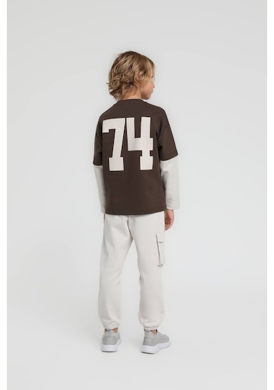 Xo Kids Erkek Çocuk Sweatşirt 4-8 Yaş 1845 Kahve