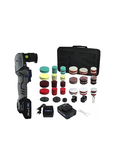 Sgcb Kablosuz Şarjlı Rotary/orbital Mini Nano Polisaj Makinesi Seti 12v 65 Parça Fırçasız Motor