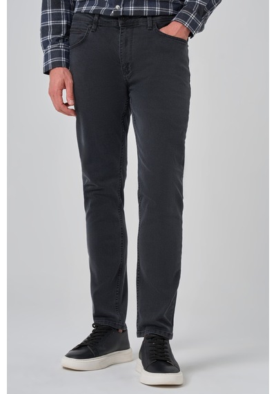 Morven Erkek Füme Denim 5 Cep Slim Fit Jean Kot Pantolon 26ms003007050 Füme