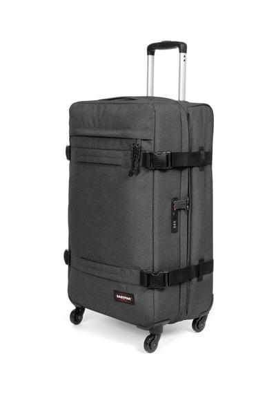 Eastpak Transit'r 4 M Black Denim Siyah Valiz Orta Boy Siyah