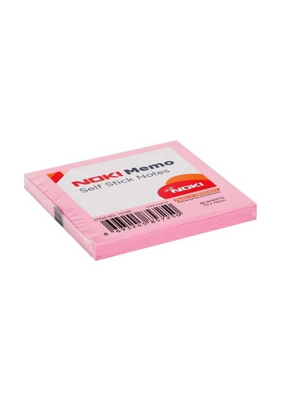 Noki Yapışkanlı Not Kağıdı 75x75 Mm Memo Açık Pembe 80 Yaprak
