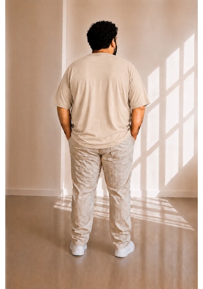 Sngl Tekstil Erkek Büyük Beden Oversize Kısa Kollu T-shirt 3xl 4xl 5xl 6xl 7xl 8xl 9xl Bej