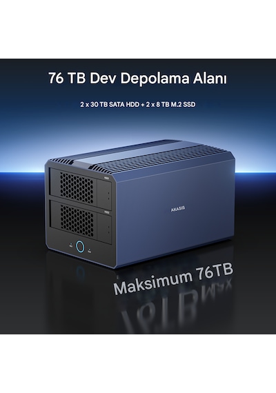 Acasis Ec4501 Thunderbolt 4 40gbps, 2x 2.5"/3.5" Hdd, 2x M.2 Nvme Ssd Yuvası, Max.76tb Kapasite, 4 Raıd Modu, 8k 60hz, Dahili Akıllı Fan, Type-c, Alüminyum Raıd Disk İstasyonu Ec4501 Acasis Ec4501 Thunderbolt 4 40gbps, 2x 2.5"/3.5" Hdd, 2x M.2 Nvme Ssd Yuvası, Max.76tb Kapasite, 4 Raıd Modu, 8k 60hz, Dahili Akıllı Fan, Type-c, Alüminyum Raıd Disk İstasyonu Ec4501