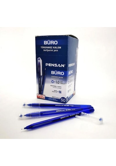 20 Adet Pensan 2270 Büro 1.0 Mm Mavi Tükenmez Kalem Ballpoint Mavi