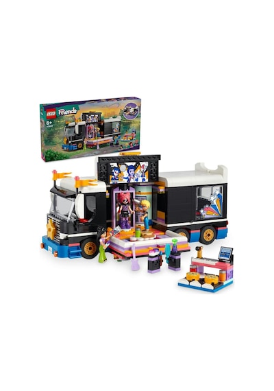 LEGO® Friends Pop Star Müzik Turne Otobüsü 42619 8+ Yaratıcı Oyuncak Yapım Seti - 845 Parça
