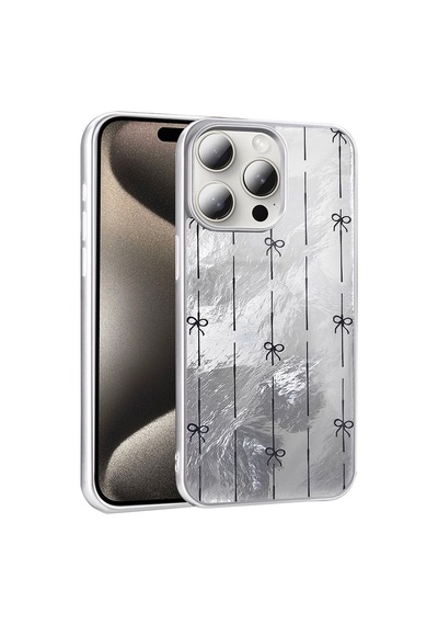 Apple     Uyumlu iPhone 14 Pro Max Kılıf Desenli Zore Mep Kapak Küçük Fiyonk