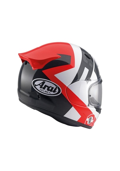 Araı Kask-Guantıc Space Kapalı Motosiklet Kaskı Beyaz - Kırmızı - Siyah