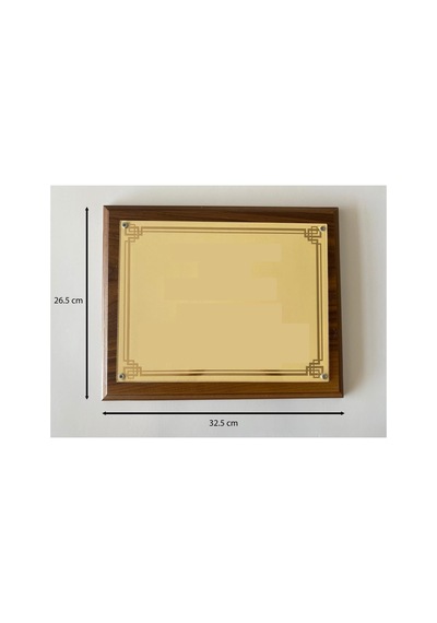 Tr 1 Adet Ahşap Çerçeve, Pleksiglas Camlı Sertifika Ve Diplomalık, 26.5x32.5 Cm