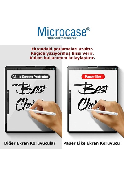 Microcase Samsung Uyumlu Galaxy Tab S10 Lite 10.9 İnch Tablet Paper Like Pencil Destekli Kağıt Hissi Veren Mat Ekran Koruyucu - Al3289
