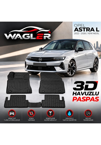 Wagler Opel Astra L Havuzlu Paspas 2021 Ve Sonrası