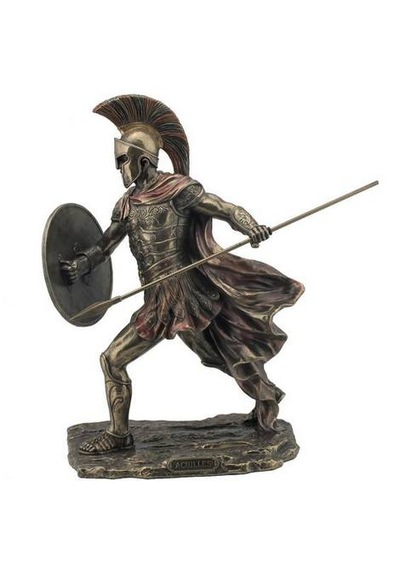 Veronese Koleksiyon Truva Achilles Savaşçı Figürü 29cm
