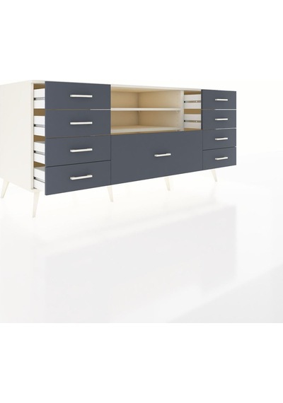 Kronos Konsol 2 Raflı 9 Çekmeceli 176x59x83 Aytaşı-aytaşı/antrasit Aytası Kronos Konsol 2 Raflı 9 Çekmeceli 176x59x83 Aytaşı-aytaşı/antrasit Aytası