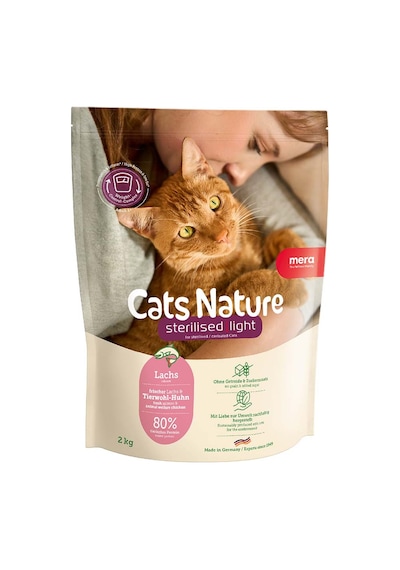 Mera Cats Nature Sterilised & Light Tahılsız Somonlu Kısırlaştırılmış Kedi Maması 2 Kg