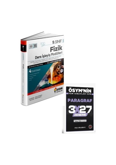 Aydın 2027 9. Sınıf Fizik Ders İşleyiş Modülleri+ Evp Akademi Paragraf