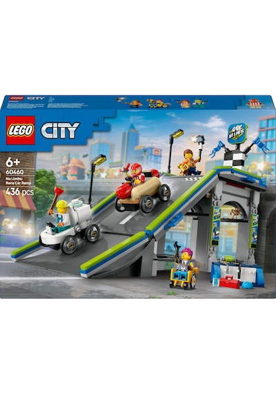 LEGO® City Senin Kuralların: Yarış Arabası Rampa Parçası 60460 - 6 Yaş ve Üzeri Çocuklar için Yaratıcı Oyuncak Yapım Seti (436P)