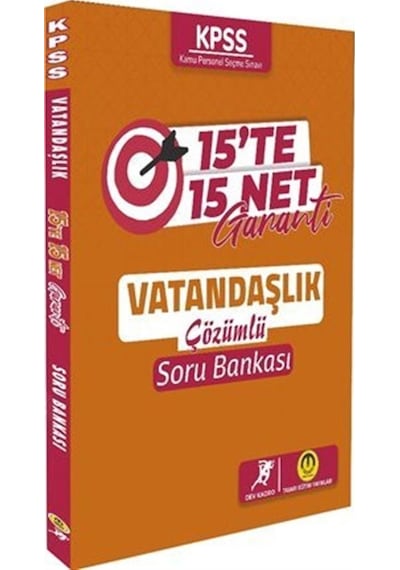 KPSS Vatandaşlık 15 te 15 Net Garanti Soru Bankası Çözümlü- Tasarı Akademi