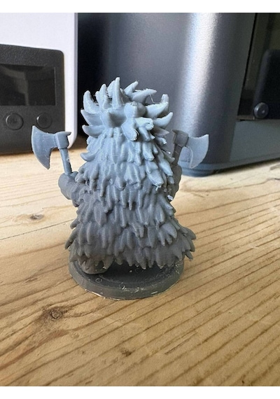Viking Berserker Savaşçı Heykeli - Dekoratif Mini Figür Biblo - Masaüstü Aksesuarı