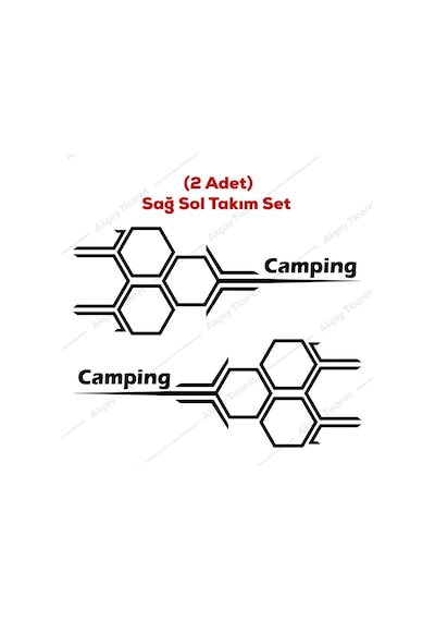 Camping Sticker Kampçılık Sticker Oto Sticker Kamp Araba Sticker