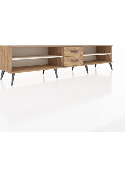 Hyperion Tv Ünitesi 2 Raflı 2 Çekmeceli 220x44x51 Çam-aytaşı/çam Aytası/atlas Çam - Atlas Çam Hyperion Tv Ünitesi 2 Raflı 2 Çekmeceli 220x44x51 Çam-aytaşı/çam Aytası/atlas Çam - Atlas Çam