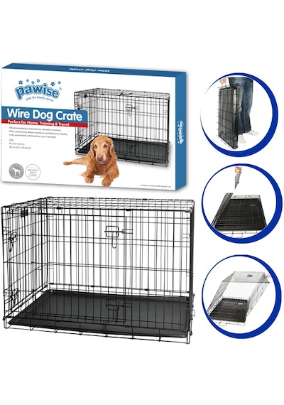 Pawise - 510 - Metal Köpek Kafesi - Csmo-tex - 122.5x76x84 Cm