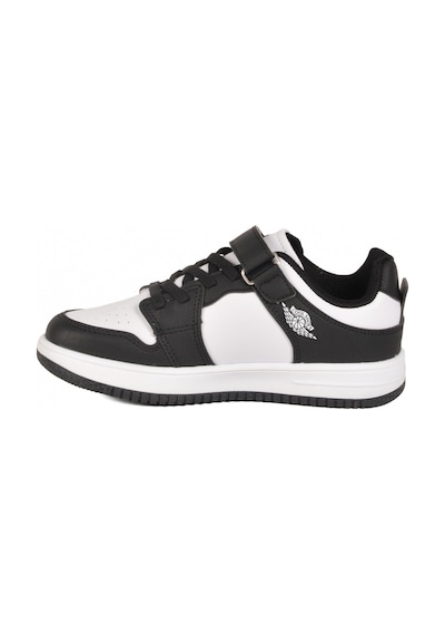 Cool Siyah Beyaz Cırtlı Erkek Çocuk Sneaker Haykat Kısa F SİYAH-BEYAZ