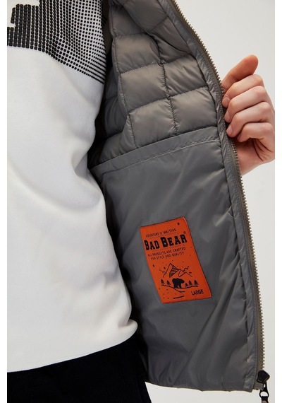 Bad Bear 21.02.15.009-c78 Miner Puffer Erkek Mont Gümüş