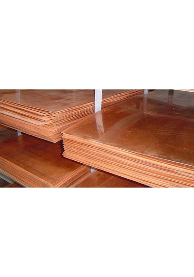 Bakır Topraklama Levhası 70x70 1mm