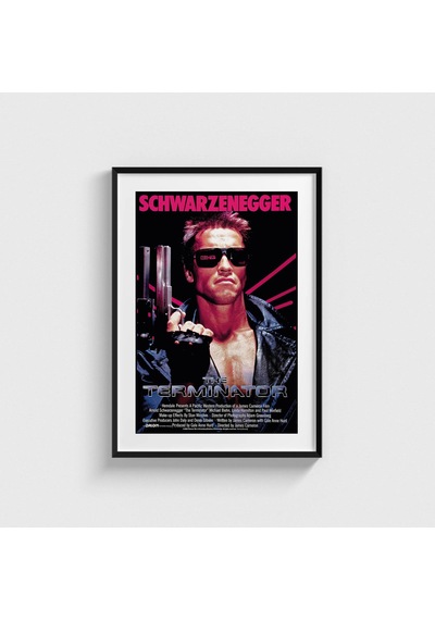 The Terminator 1984 Film Posteri Tablo Çerçeveli Poster Duvar Dekorasyonu Siyah Çerçeveli Tablo Siyah Çerçeveli Tablo Dn11d414sıyah