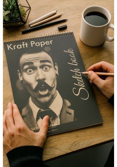 Çizim Defteri Sketchbook Kraftbook,eskiz Kraft