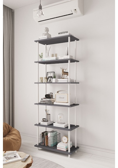 Çevir Kur 65 Cm Antrasit Kitaplık Bd 65 177 29 Cm Antrasit