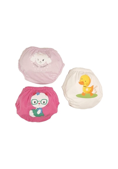 Erkek Bebek Poopes Yıkanabilir 3 Lü Kombin Alıştırma Külodu