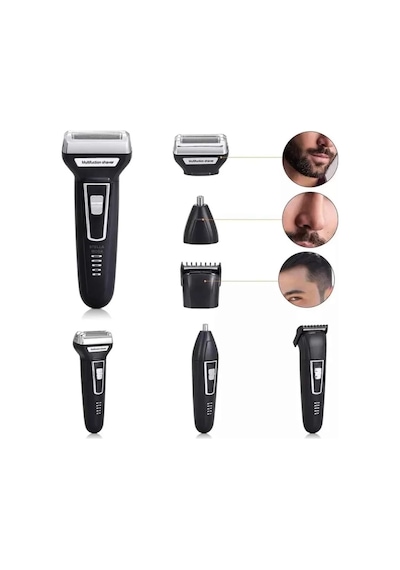 3'lü Set Saç Sakal Kesme Traş Makinesi Burun Kılı Alma Tıraş Makinesi Diğer