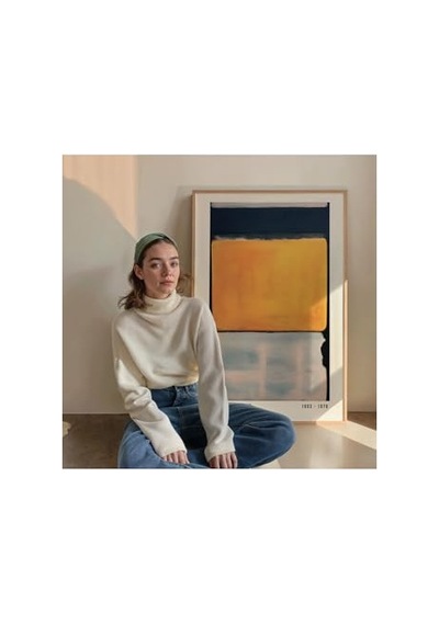 Rothko Çerçevesiz Poster, Modern Dekoratif Çerçevesiz Poster, Tablo, Rothko-4, 21 X 30