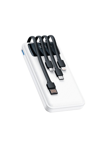 Erpaks 10.000 Mah Dahılı Kablolu Tasınabılır Sarj Cıhazı Beyaz