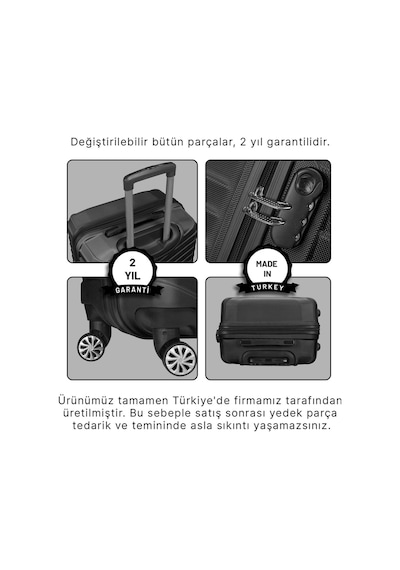 Wexta Wx-210 Siyah Büyük Boy Valiz Diğer