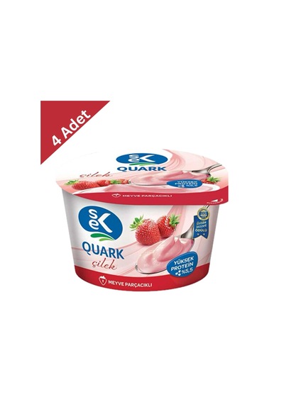 Sek Quark Çilek 140 G X4 Adet